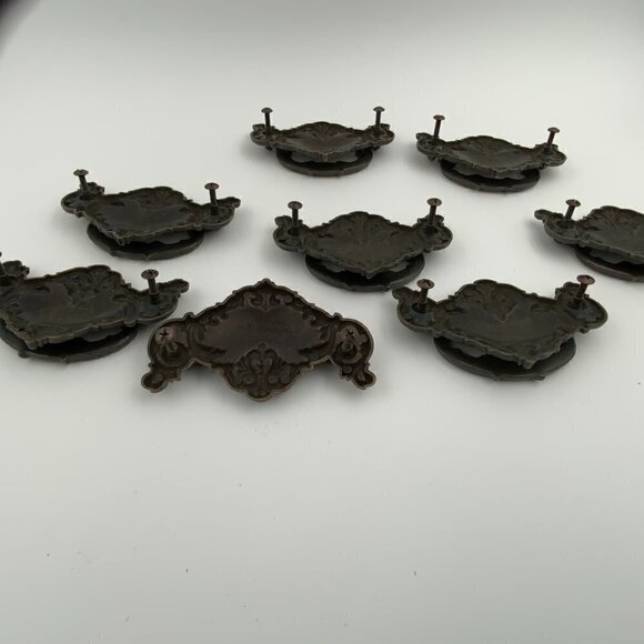 Set of 8 Vintage Cont B 1998 Drop Bail Drawer Pull Handles B-1763-0 Org Screws - Picture 9 of 9